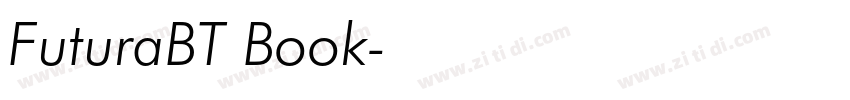 FuturaBT Book字体转换